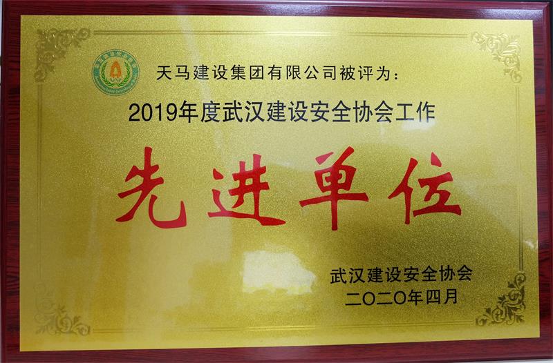 2019年度武漢建設(shè)安全協(xié)會工作先進(jìn)單位